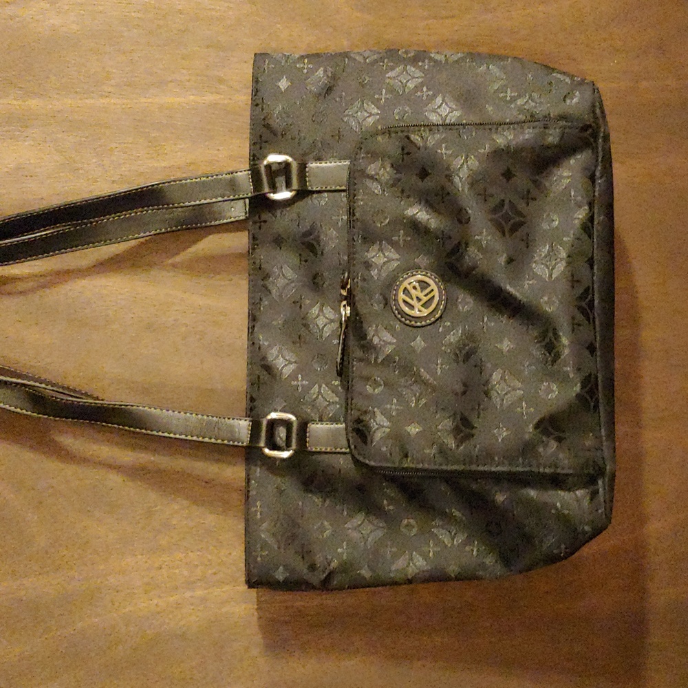 Kim Rogers Black Bag with Silver Trim
